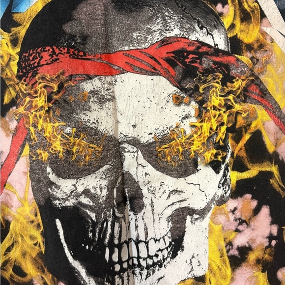 Makaveli Against All Odds Rock Smith T-Shirt Distressed Size X-Large Y2K Vintage - Picture 2 of 7